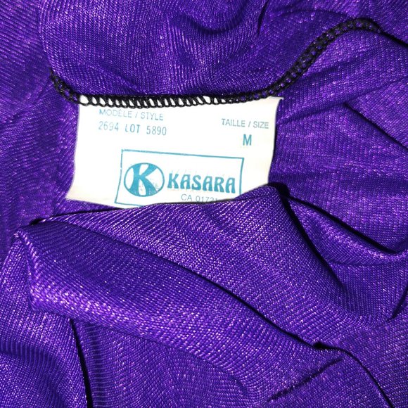 Purple Sheer Nylon Lace Robe Vintage New! - Picture 3 of 7